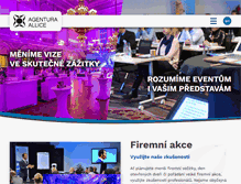 Tablet Screenshot of hostesky.allice.cz